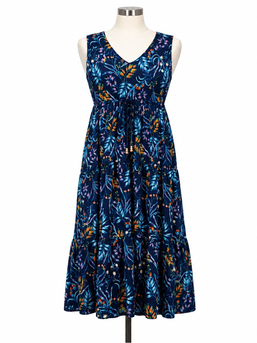 C Wonder Christian Siriano XL Petite Floral Maxi Dress NWT Stretch V Neck